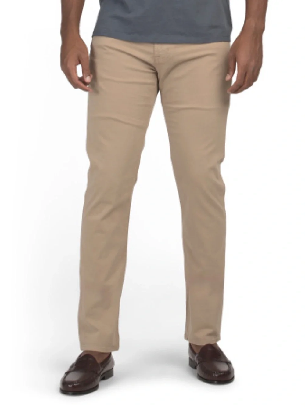 Ag Adriano Goldschmied Slim Chinos in Khaki Tan 36x34